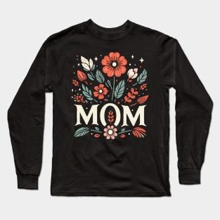 Mom Floral Art Long Sleeve T-Shirt